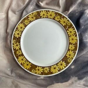 Vintage retro mid century Mikasa sunflower serving plate